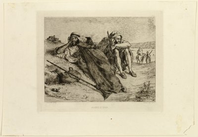 Arabieren van Oran door Eugène Delacroix