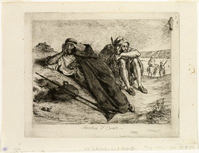 Arabieren van Oran door Eugène Delacroix