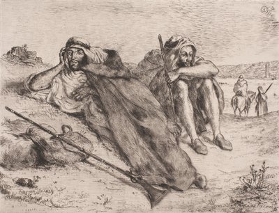 Deens: Arabieren uit Oran door Eugène Delacroix