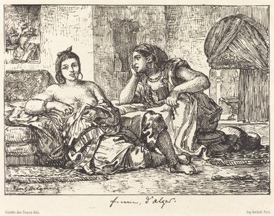 Vrouwen van Algiers door Eugène Delacroix