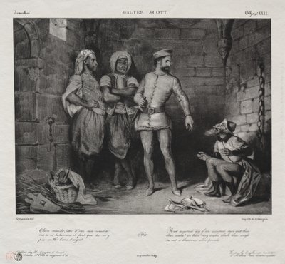 Fronte-Boeuf en de Jood door Eugène Delacroix