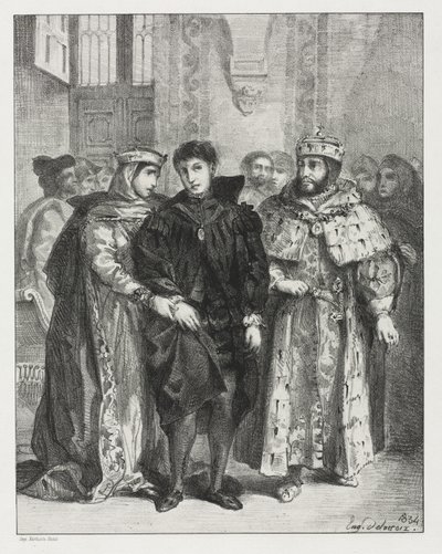 Hamlet door Eugène Delacroix