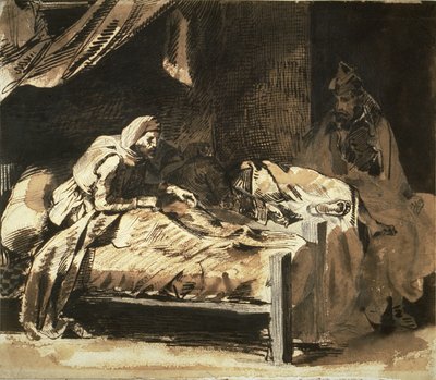Militair ziekenhuis door Eugène Delacroix