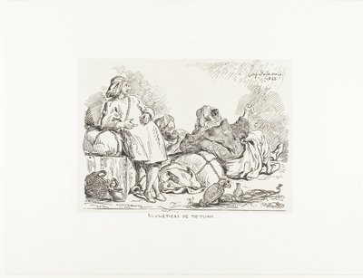 Muleteers van Tetuan door Eugène Delacroix