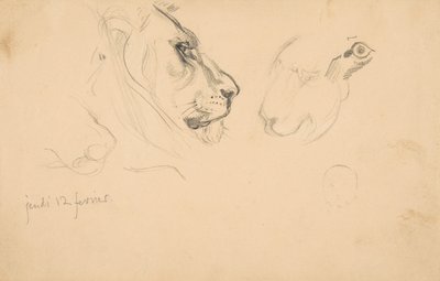 Schetsboek met Zichten van Tours, Frankrijk en Omgeving door Eugène Delacroix