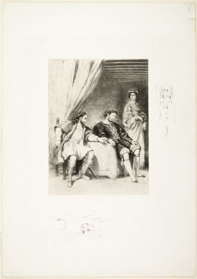 Weislingen gevangen gehouden door Goetz door Eugène Delacroix