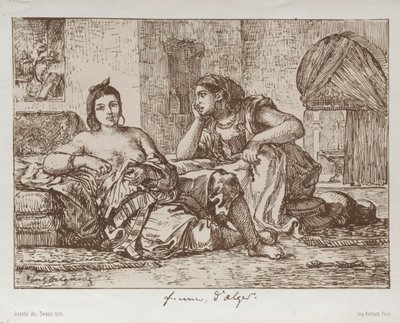 Vrouwen van Algiers door Eugène Delacroix