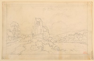 Landschapsschets door Eugène Edouard Soulès