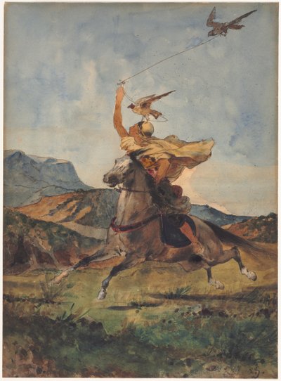 De Valkenier door Eugène Fromentin