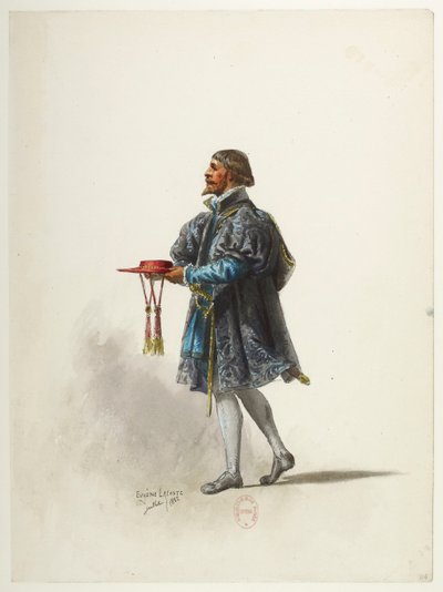 Btv1b84558104 34 - Saint-Saëns - Henry VIII - Maquettes de costumes - Lacoste - 34. Kostuum door Eugene Lacoste