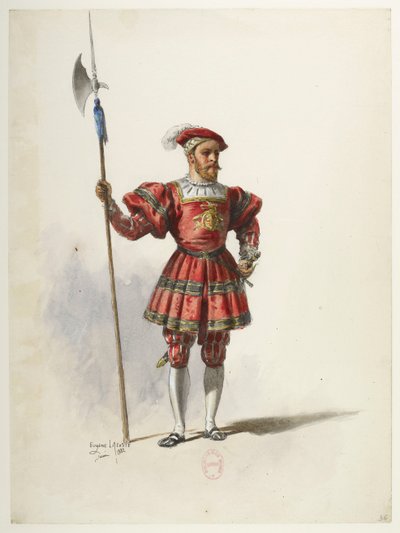 Btv1b84558104 36 - Saint-Saëns - Henry VIII - Maquettes de costumes - Lacoste - 36. Kostuum door Eugene Lacoste