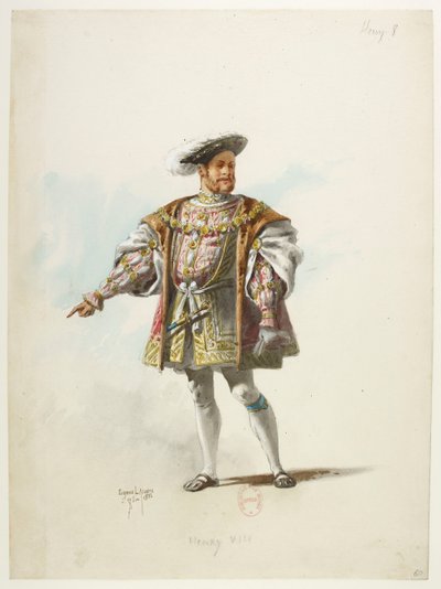 Btv1b84558104 60 - Saint-Saëns - Henry VIII - Maquettes de costumes - Lacoste - 60. Hendrik VIII door Eugene Lacoste
