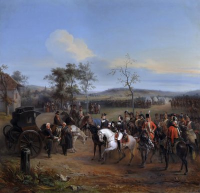 Generaal Despret en Louis-Philippe, hertog van Chartres bij Gravelotte, juli 1792 door Eugène Louis Charpentier