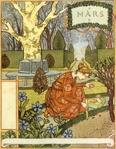 Mars, 1896 door Eugene Grasset