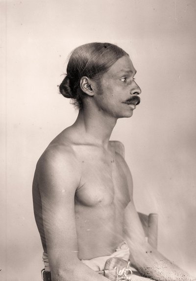 Portret van een Sri Lankaanse man, ca. 1890 door Eugène Trutat