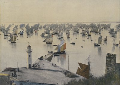 Vertrek van vissersboten uit Cancale (gekleurde foto) door European Photographer