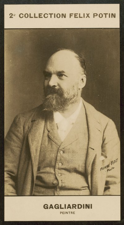 Gagliardini, Schilder (zwart-wit foto) door European Photographer