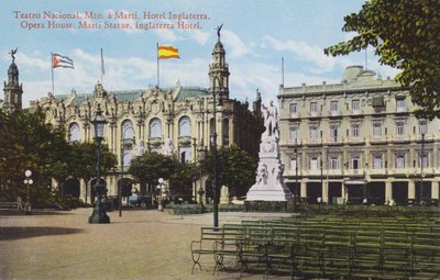 Havana, Cuba: Opera House, Marti Standbeeld, Inglaterra Hotel door European Photographer