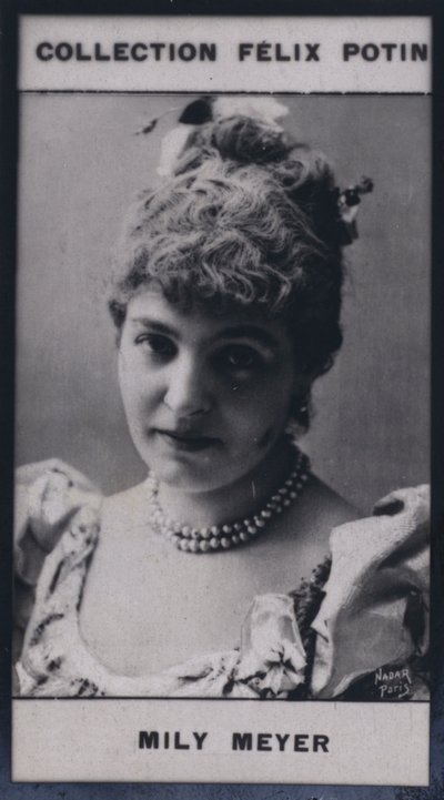 Madame Emilie Mily-Meyer (1860) door European Photographer