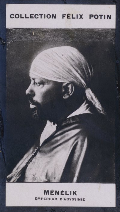 Menelik, Keizer van Abessinië door European Photographer