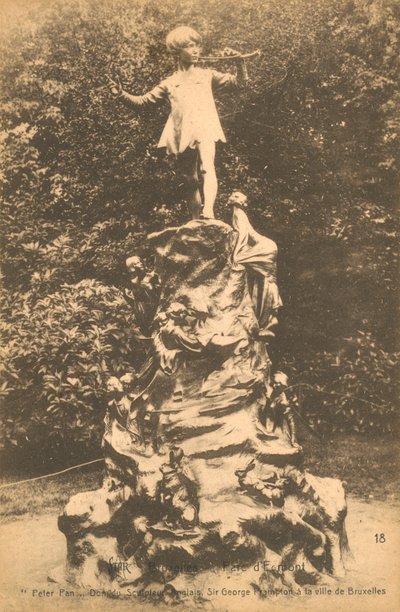 Peter Pan standbeeld in het Parc D