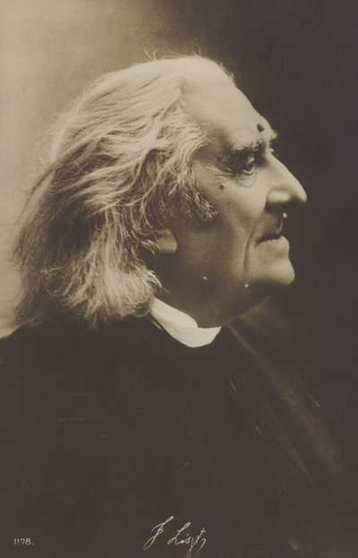 Portret van Franz Liszt door European Photographer