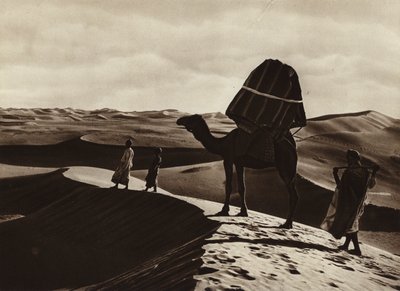 Vervoer van vrouwen door de Sahara door European Photographer