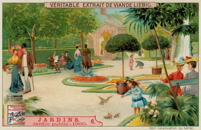 Een Openbare Tuin uit de 1900s door European School
