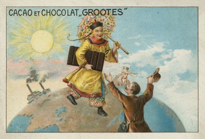Advertentie voor Grootes cacao en chocolade door European School
