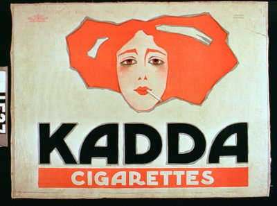 Advertentie voor Kadda Sigaretten door European School