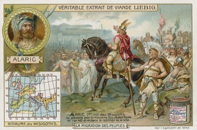 Alarik I, koning van de Visigoten, accepteert de overgave van Rome, 410 door European School