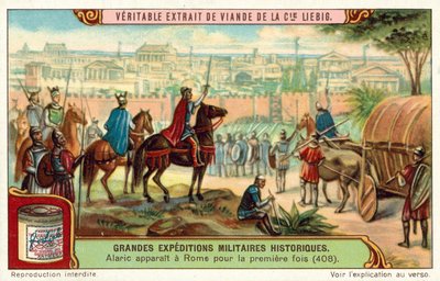 Alarik, Koning van de Visigoten, arriveert voor het eerst bij de poorten van Rome, 408 door European School