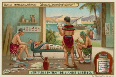 Oude Egyptische hiërogliefen door European School