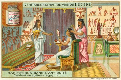 Oude Egyptische kleedkamer door European School