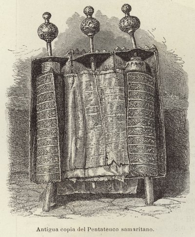 Oude kopie van de Samaritaanse Pentateuch door European School