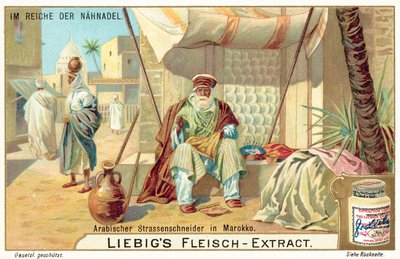 Arabische straatkleermaker in Marokko door European School