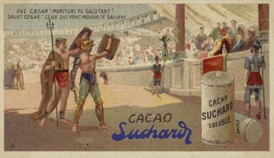 Ave, Caesar! Morituri te salutant (Gegroet, Caesar! Zij die op het punt staan te sterven groeten u) door European School