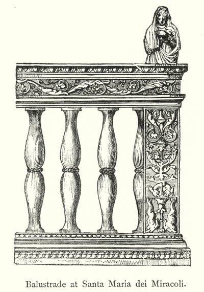 Balustrade bij Santa Maria dei Miracoli door European School