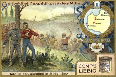 Slag bij Calatafimi, Sicilië, 15 mei 1860 door European School