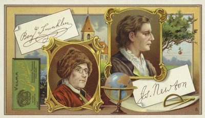 Benjamin Franklin en Isaac Newton door European School