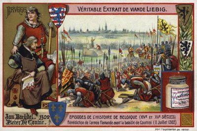 Zegening van het Vlaamse leger voor de Slag bij Kortrijk, 1302 door European School