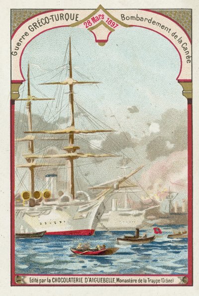 Bombardement van Chania, Kreta, Grieks-Turkse Oorlog, 28 maart 1897 door European School