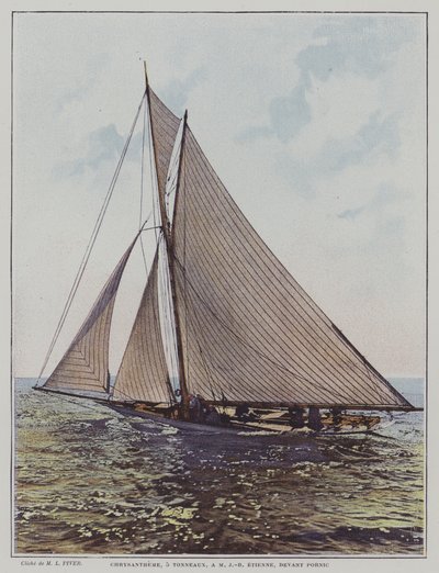 Chrysanthemum, 5 ton zeilboot bij Pornic, Bretagne door European School