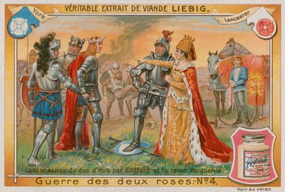 Veroordeling van de Hertog van York door Clifford en Koningin Margaret door European School
