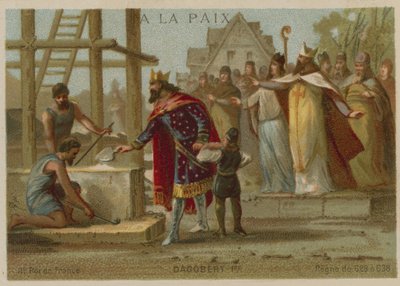 Dagobert I, koning van de Franken, begint met de bouw van de Basiliek van St. Denis, Frankrijk door European School