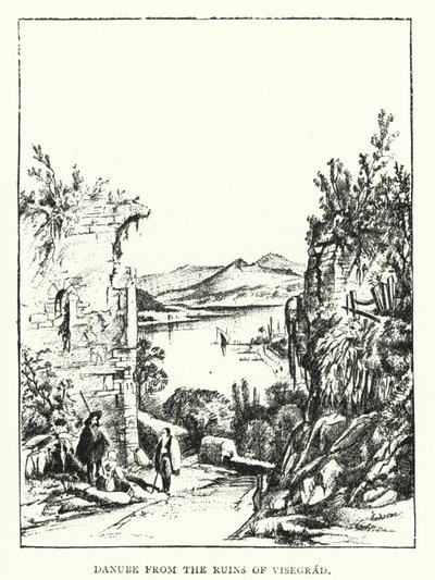 De Donau vanaf de Ruïnes van Visegrad door European School