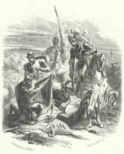 Dood van Anton van Bourgondië, hertog van Brabant, bij de Slag bij Agincourt door European School