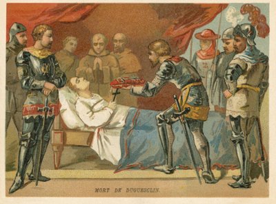 De dood van Bertrand du Guesclin, Franse militaire commandant, 1380 door European School