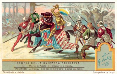 De dood van Karel de Stoute bij de Slag om Nancy, 1477 door European School