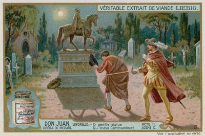 Don Giovanni nodigt het standbeeld van de Commendatore uit voor het diner door European School